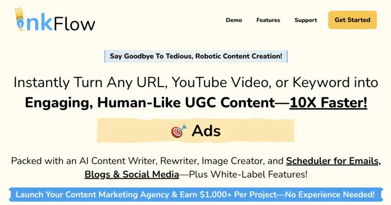 Inkflow Review: AI-Powered UGC Content Creation Made Easy