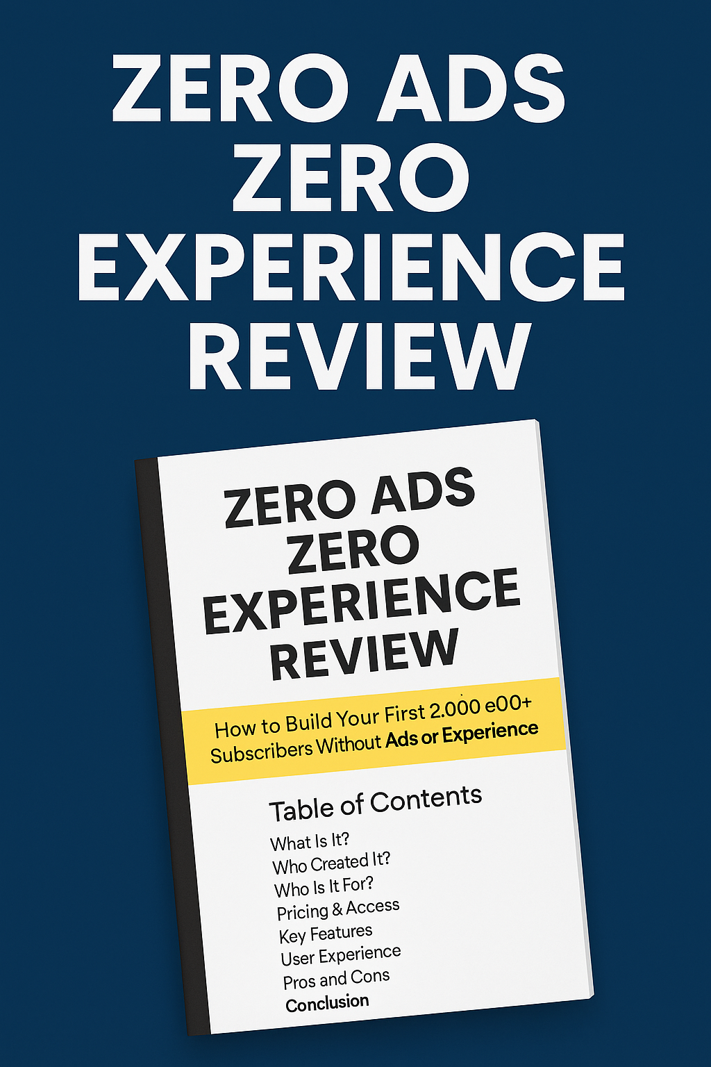 Zero Ads Zero Experience Review: Build an Email List With 0$ ADS